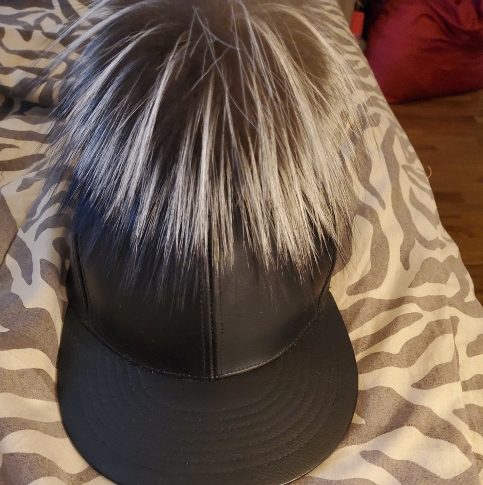 Leather hat